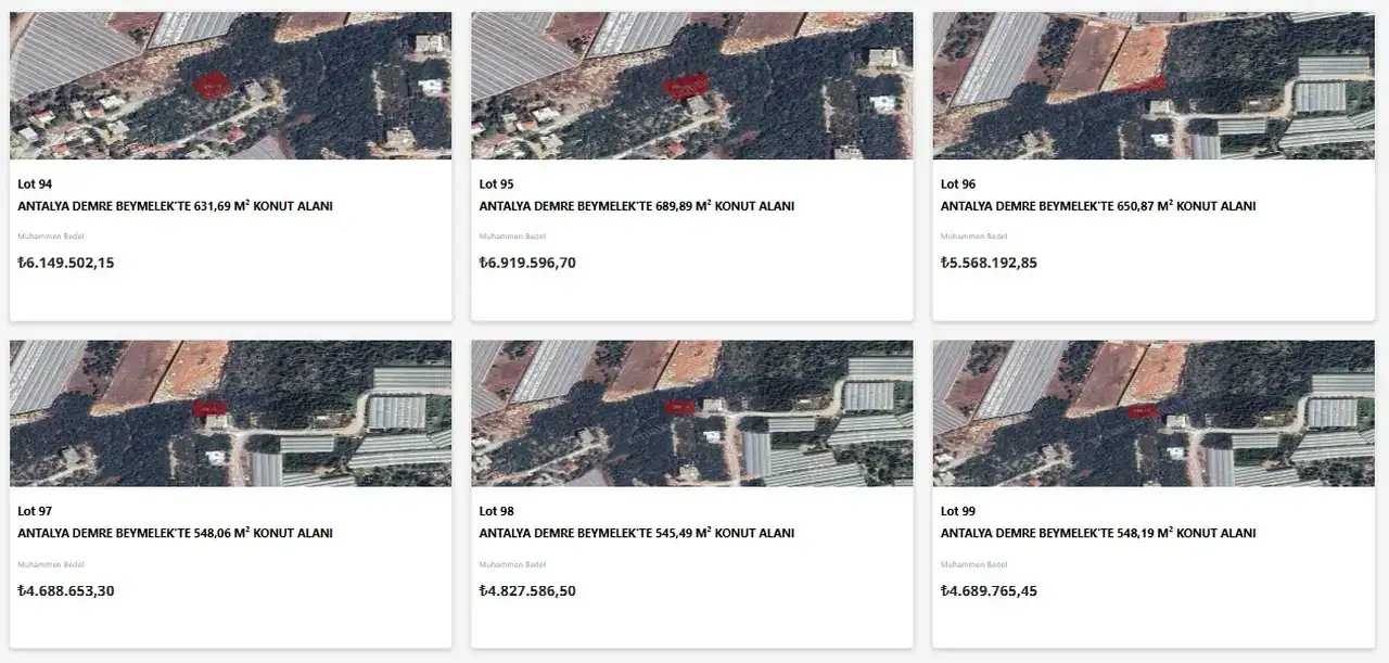 Antalya’da 30 TOKİ Arsası Satılıyor 2